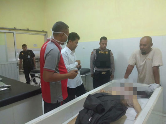 Korban S dinyatakan meninggal dunia dan dibawa ke kamar jenazah di RSUD Cilacap. (Istimewa)