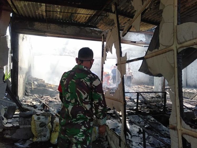 Gudang Kasur di Pagutan Desa Bojongsari Ludes Terbakar
